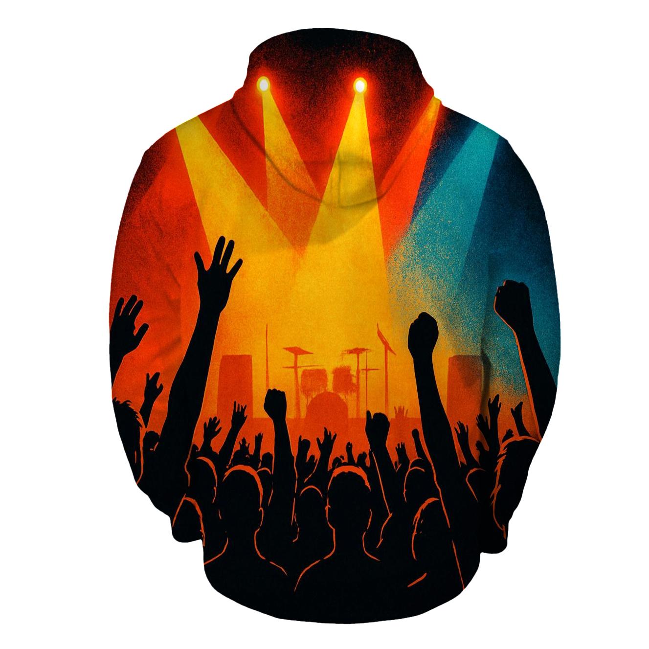 Stage Lights Silhouette Crowd hoodies fashion
