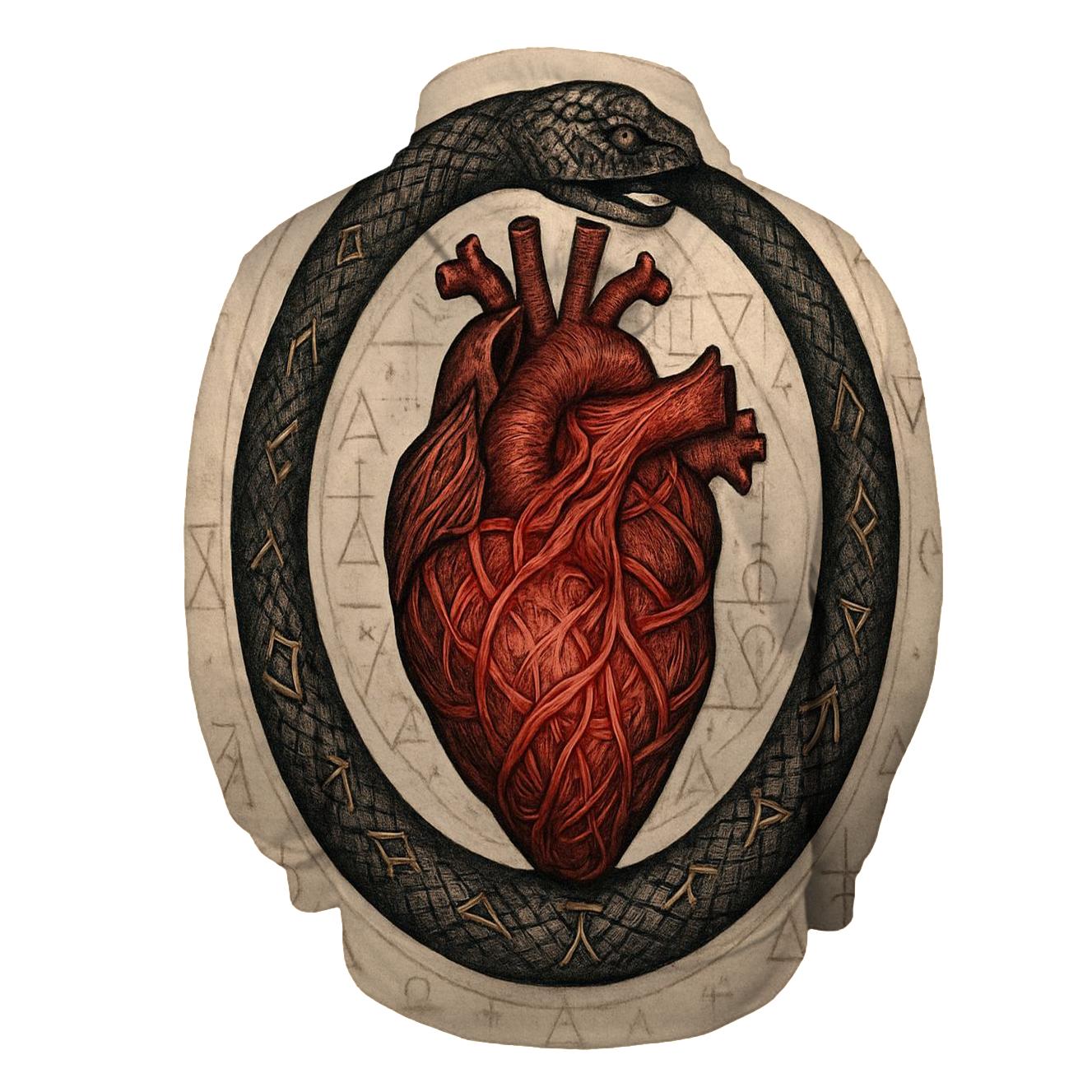 Alchemical Heart Ouroboros lightweight hoodies