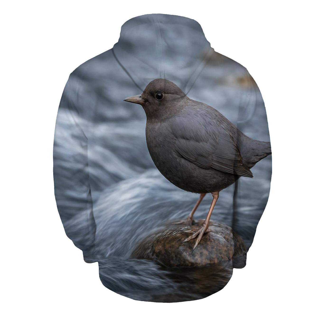 River Stones American Dipper zip-up hoodies