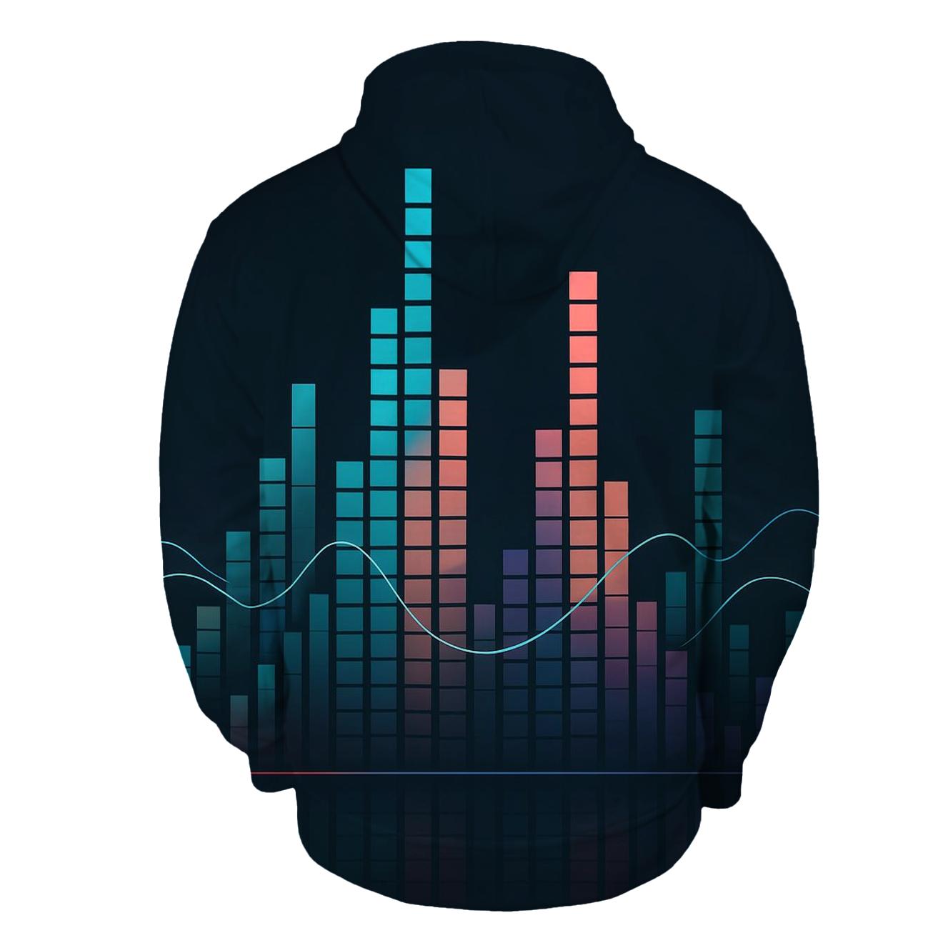 Floating Equalizer Cityscape custom hoodies