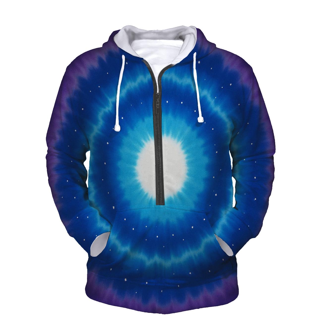 Galactic Ripple Bullseye Rings pullover hoodies