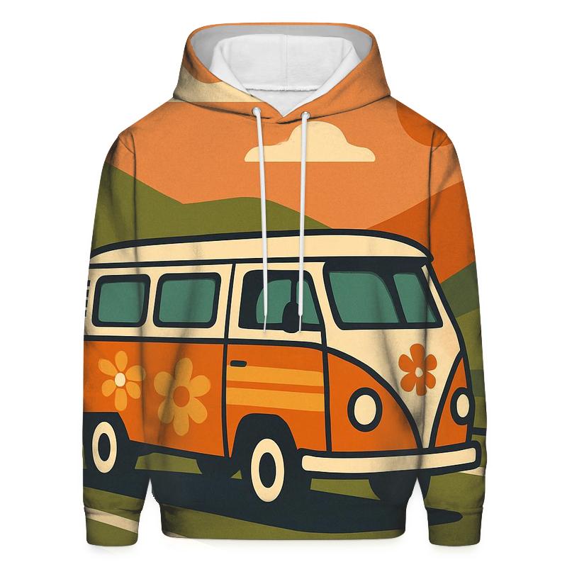 Groove Bus Highway printed hoodies