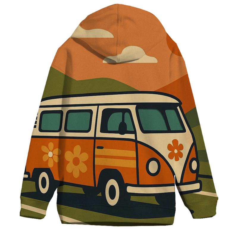 Groove Bus Highway printed hoodies