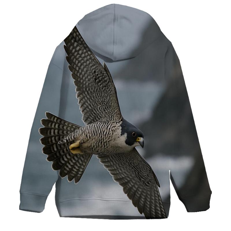 Surf Break Hunter Peregrine Falcon graphic hoodies