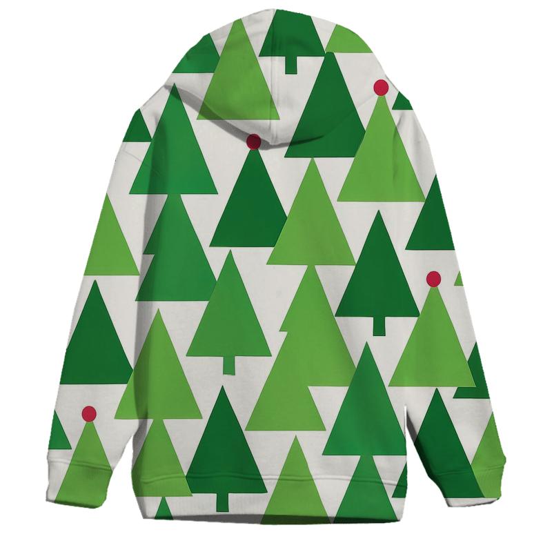 Evergreen Triangle Forest zip-up hoodies