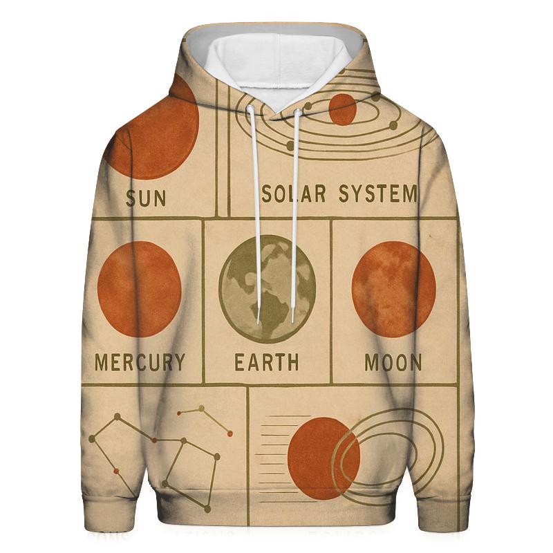 Vintage Classroom Science Chart heavyweight hoodies