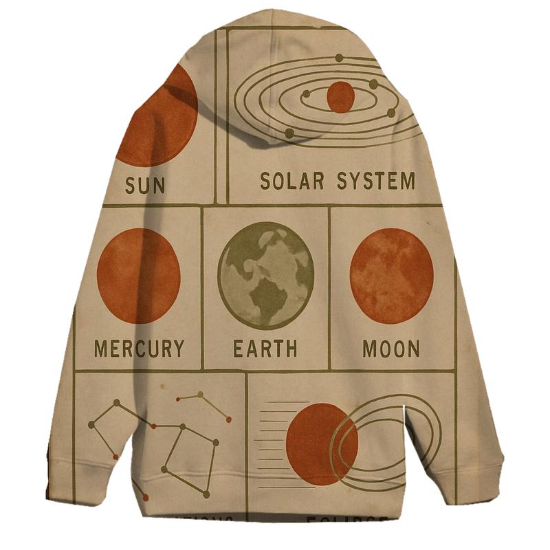 Vintage Classroom Science Chart heavyweight hoodies