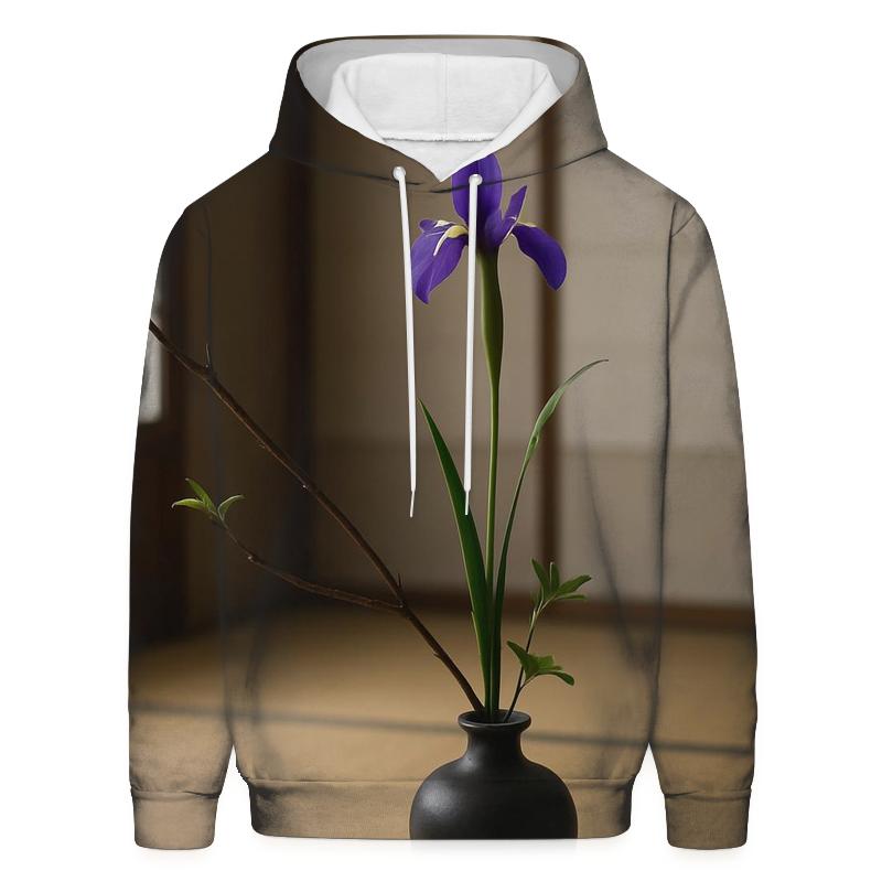 Ikebana Iris On Tatami Floor hoodie trends
