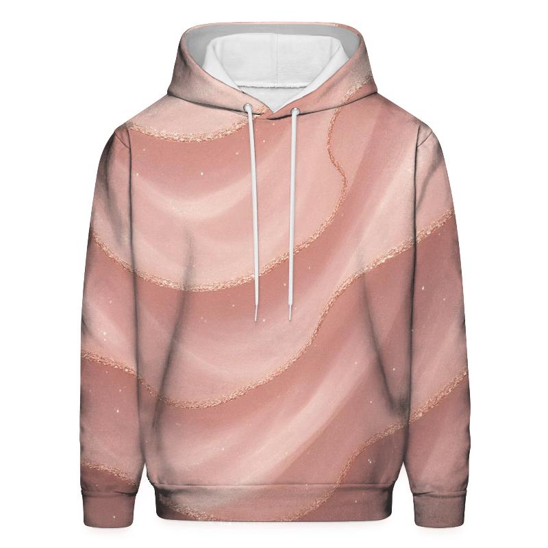 Rose Quartz Glitter Veil lightweight hoodies