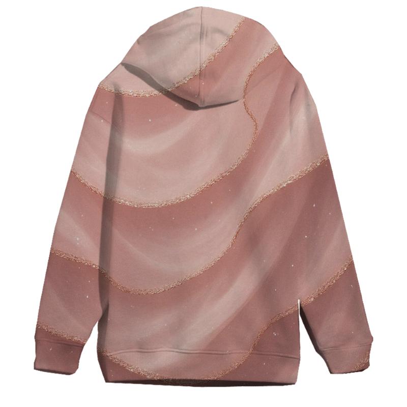Rose Quartz Glitter Veil lightweight hoodies