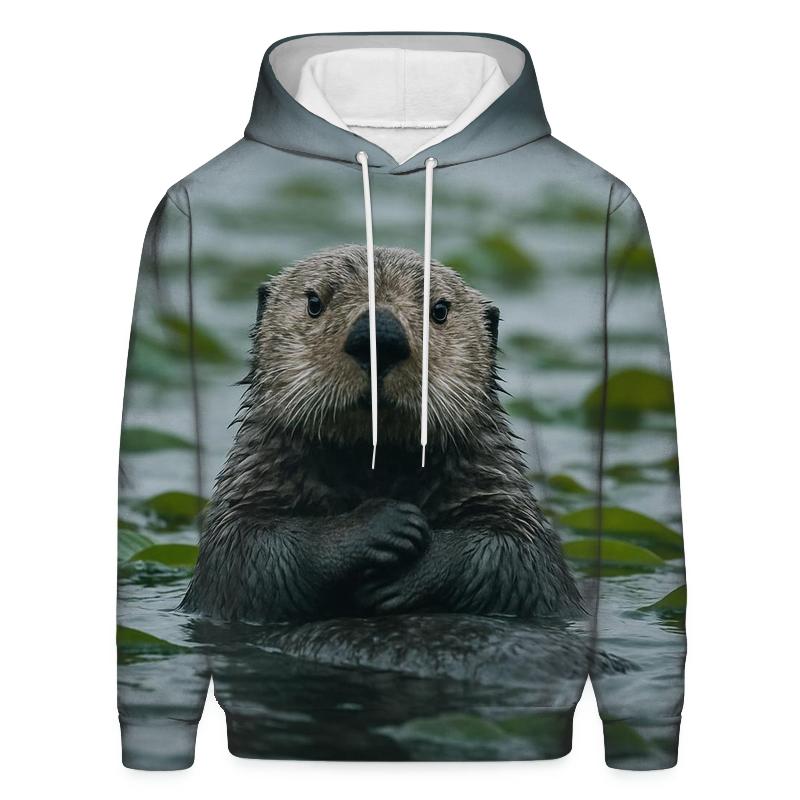 Kelp Forest Patrol Sea Otter pullover hoodies