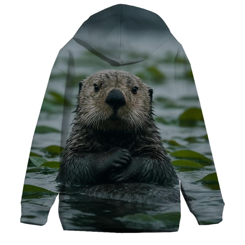 Kelp Forest Patrol Sea Otter pullover hoodies