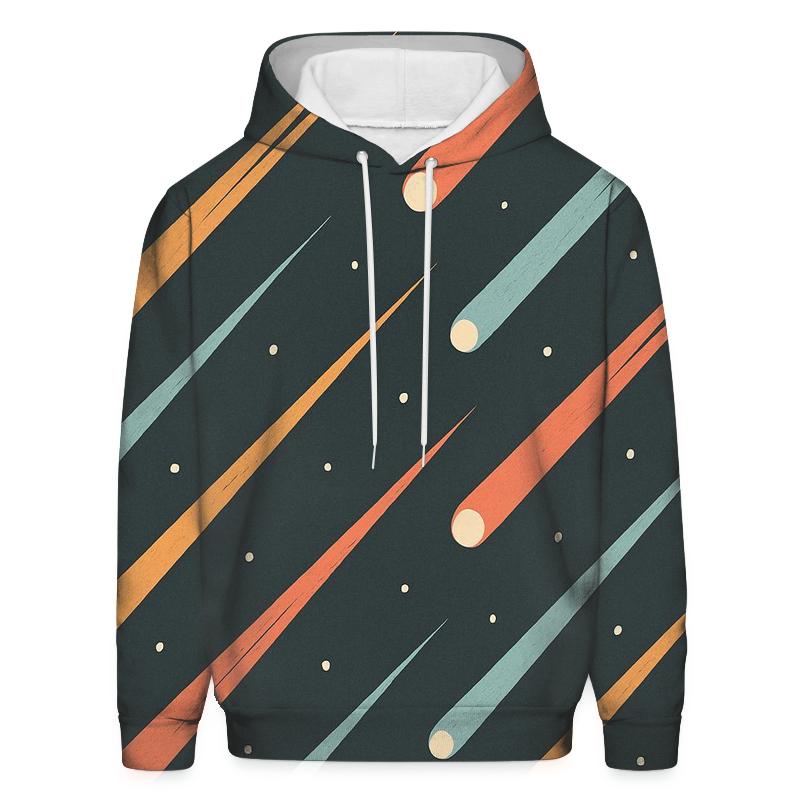 Comet Trail Fan Array printed hoodies
