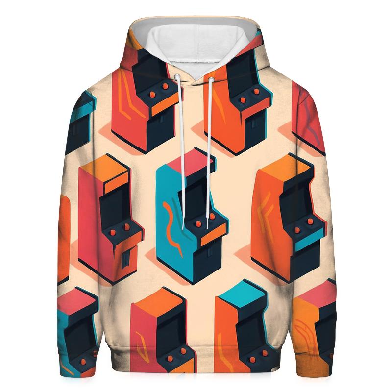 Retro Arcade Grid hoodie designs