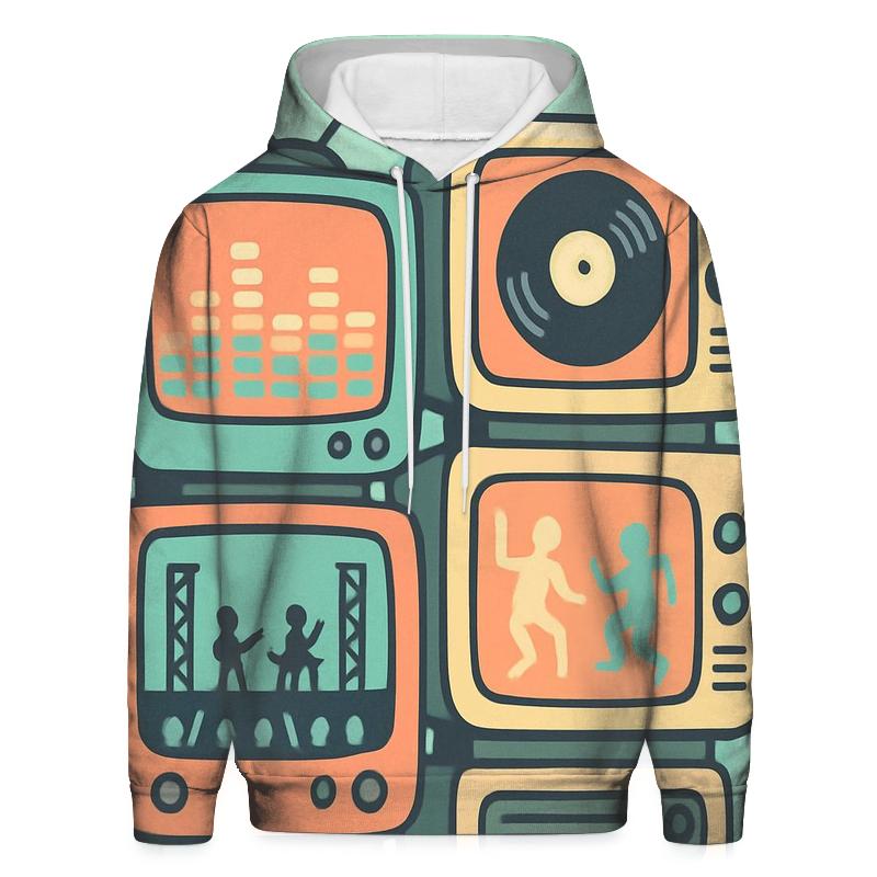 Retro TV Music Channel designer hoodies