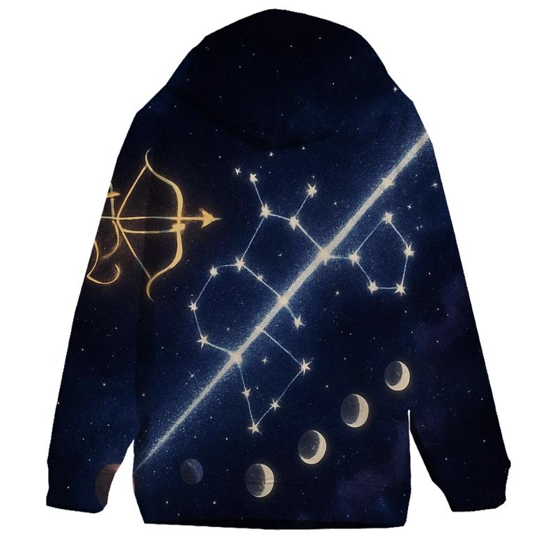 Sagittarius Galactic Arrow Path lightweight hoodies