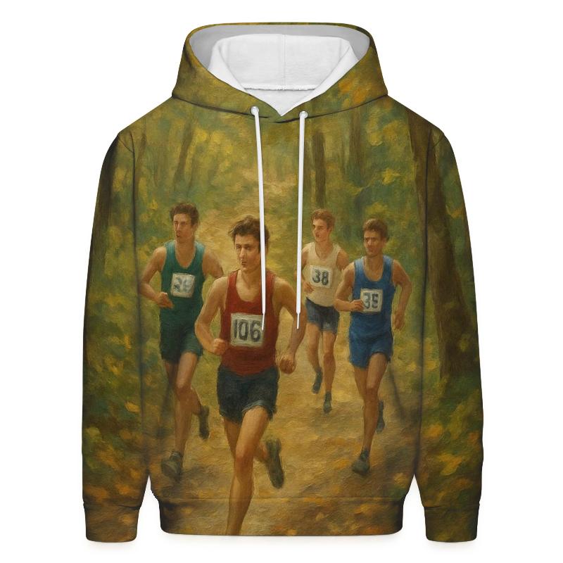 Forest Cross Country Run zip-up hoodies