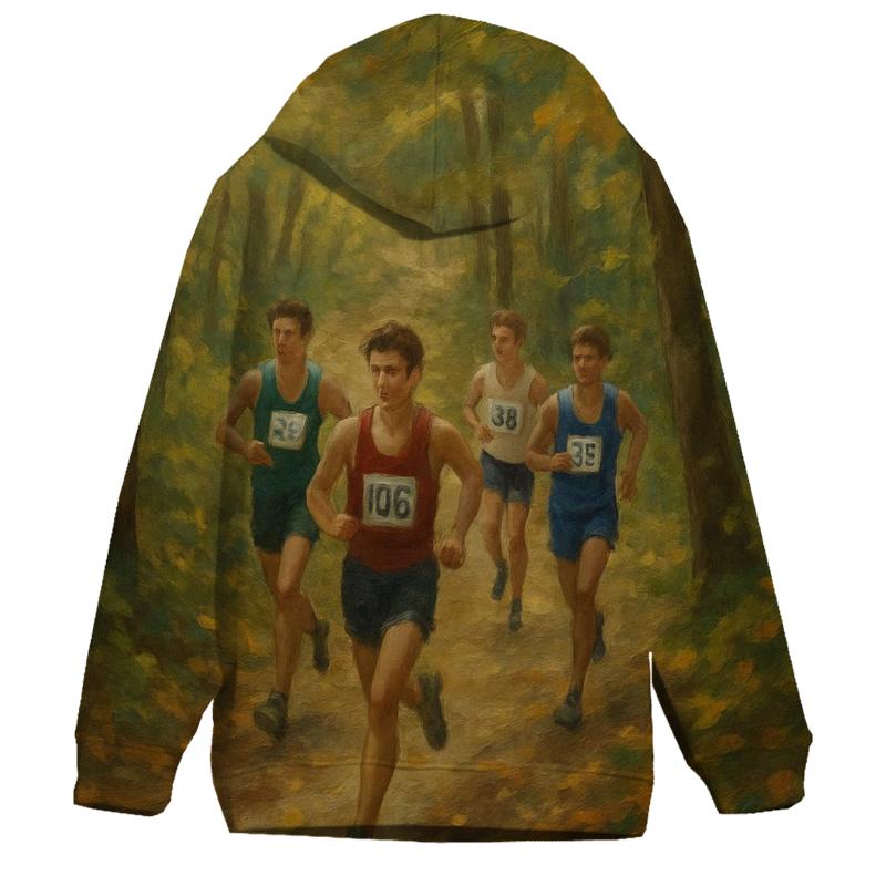 Forest Cross Country Run zip-up hoodies