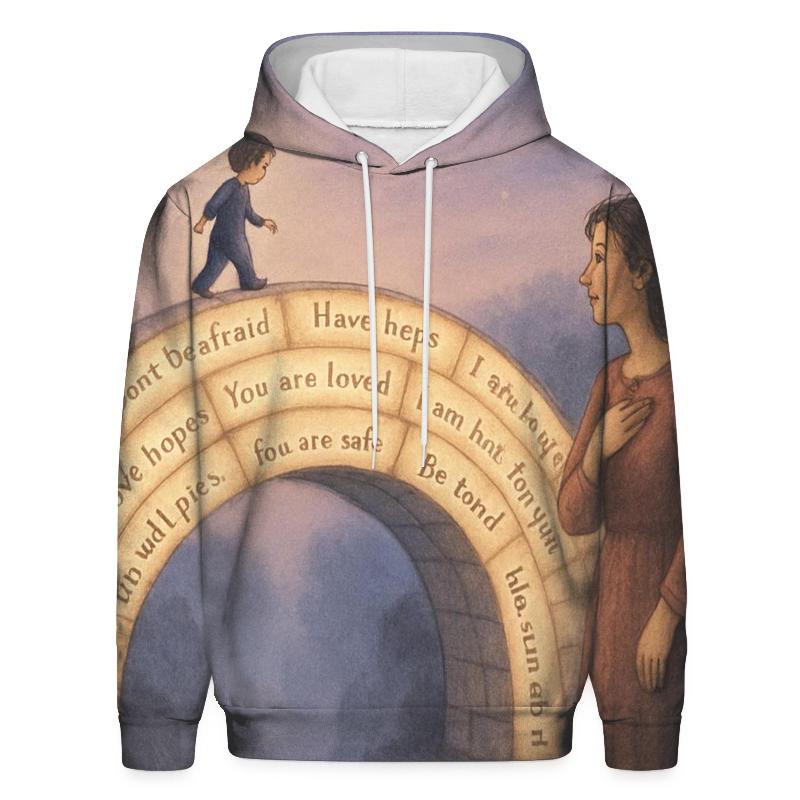 The Bridge Of Her Stories Crossing From Fear To Courage zip-up hoodies