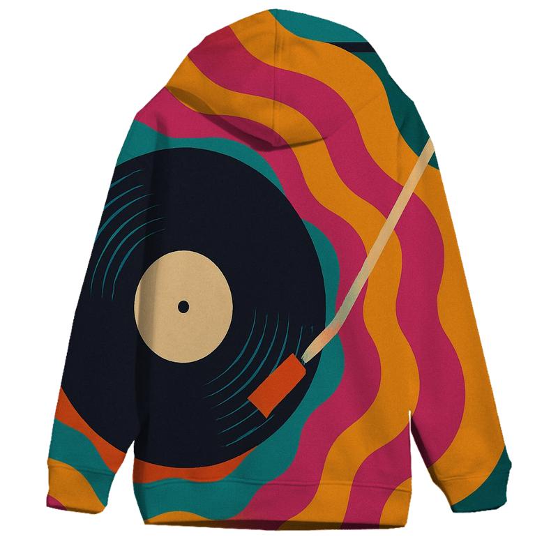 Psychedelic Record Spin custom hoodies