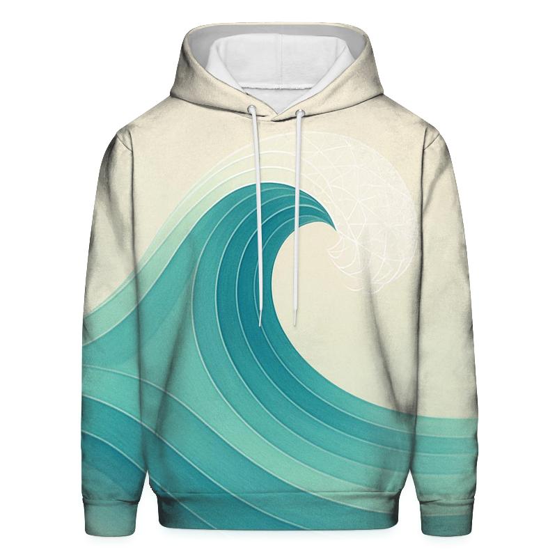 Ocean Pulse Sacred Wave pullover hoodies