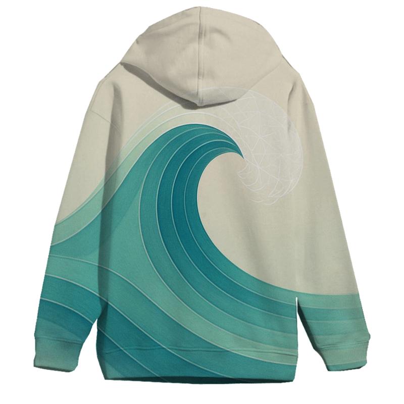 Ocean Pulse Sacred Wave pullover hoodies