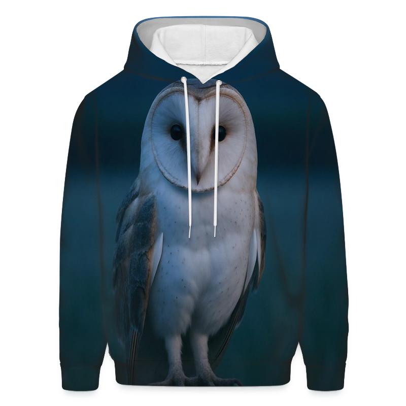 Night Watch Barn Owl printed hoodies