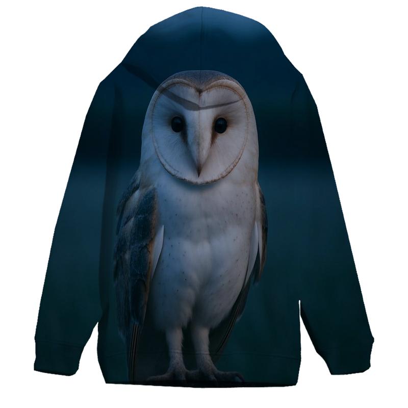 Night Watch Barn Owl printed hoodies