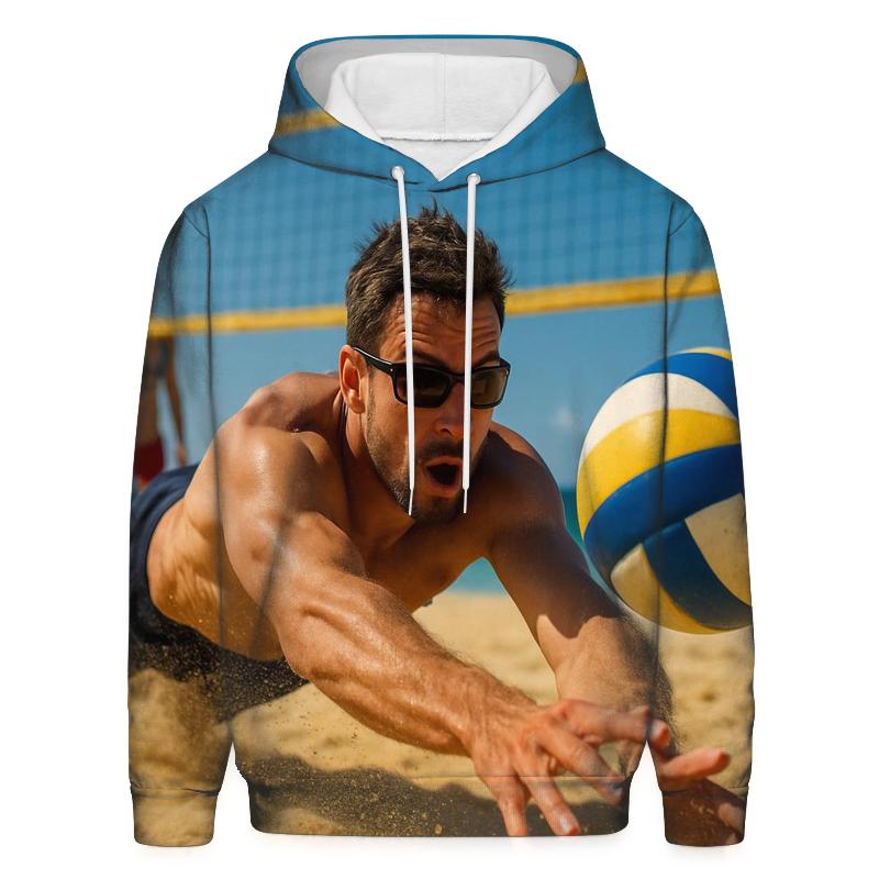 Beach Volleyball Sky Dive pullover hoodies