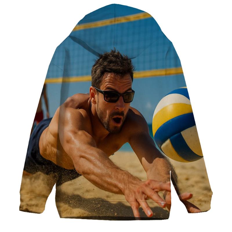 Beach Volleyball Sky Dive pullover hoodies