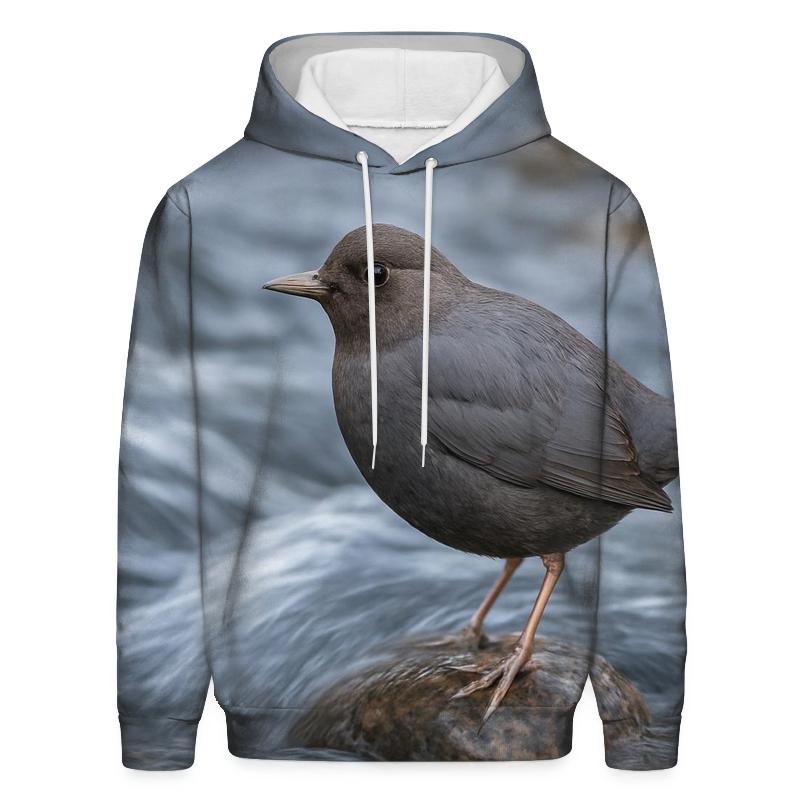 River Stones American Dipper heavyweight hoodies