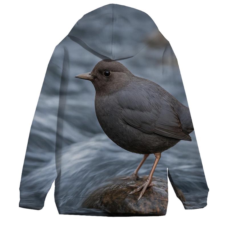 River Stones American Dipper heavyweight hoodies