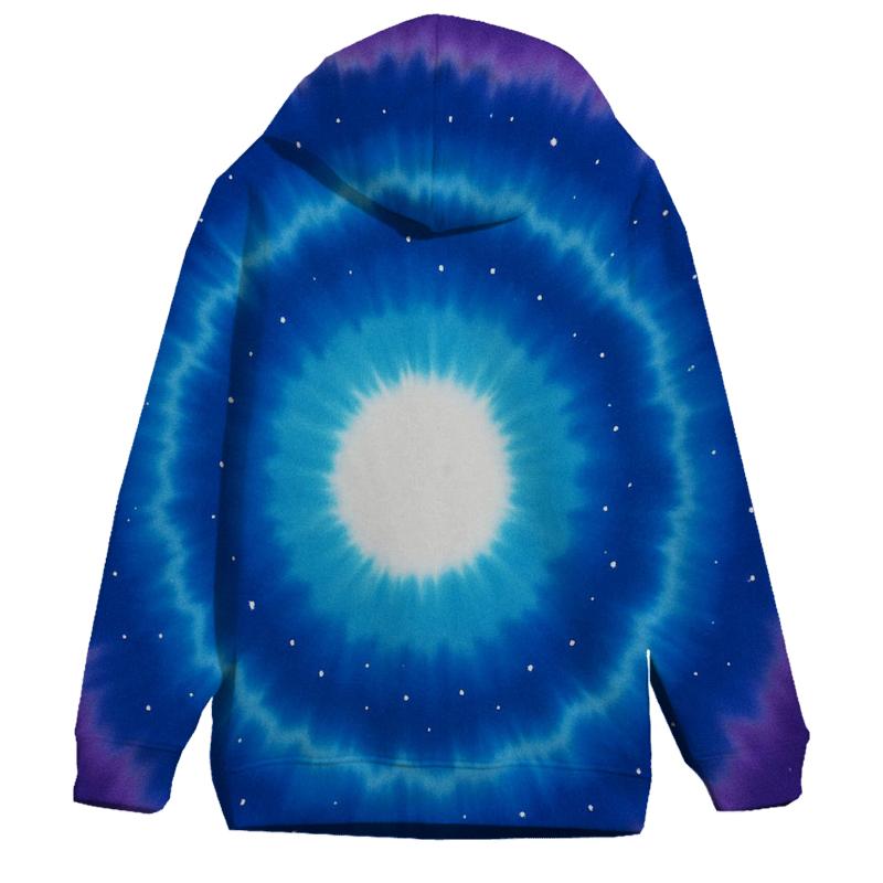 Galactic Ripple Bullseye Rings printed hoodies
