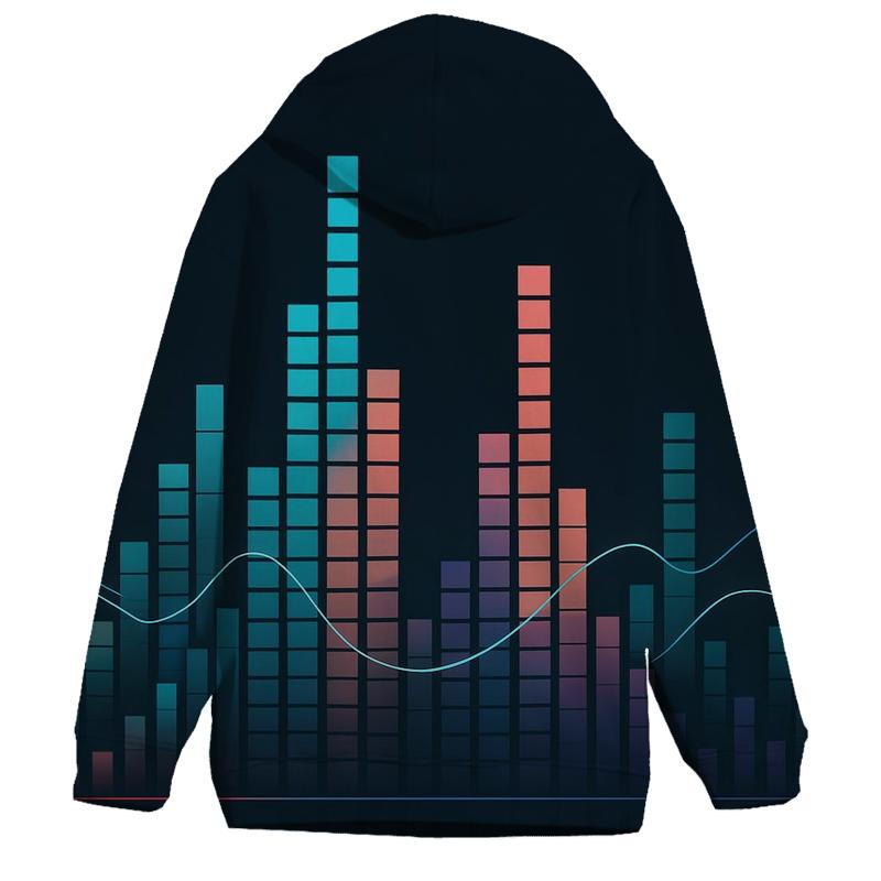 Floating Equalizer Cityscape designer hoodies