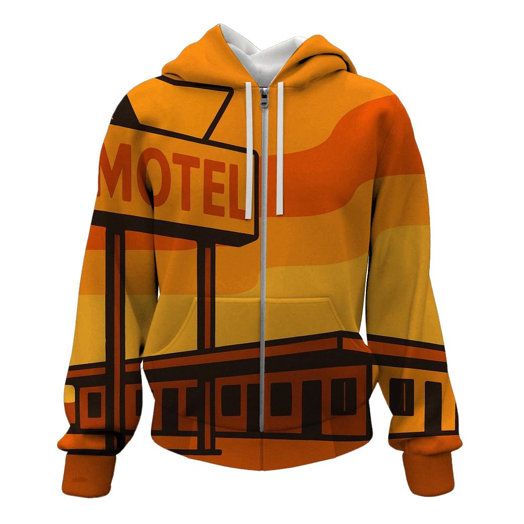 Sunset Motel Signage custom hoodies