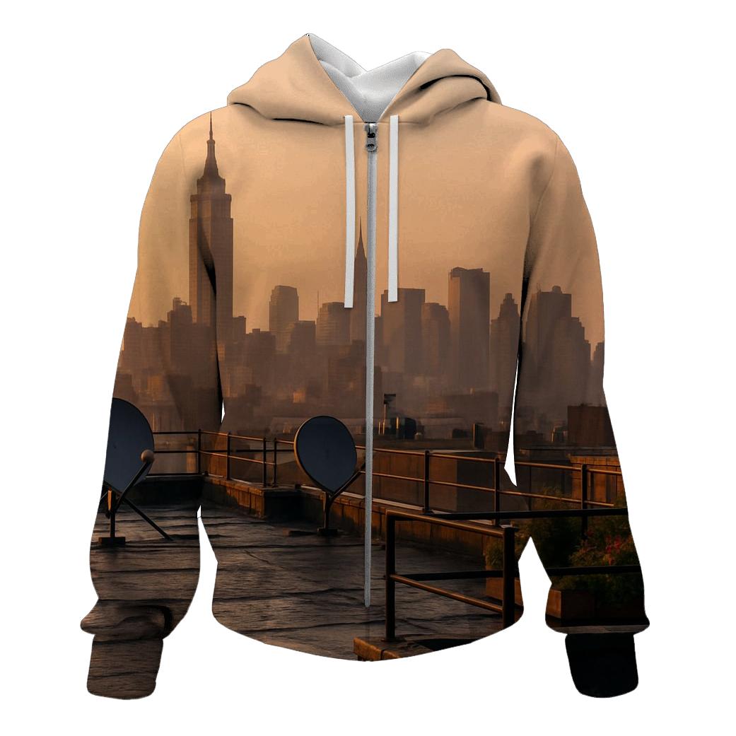 Autumn Sunrise From A Queens Rooftop hoodies fashion