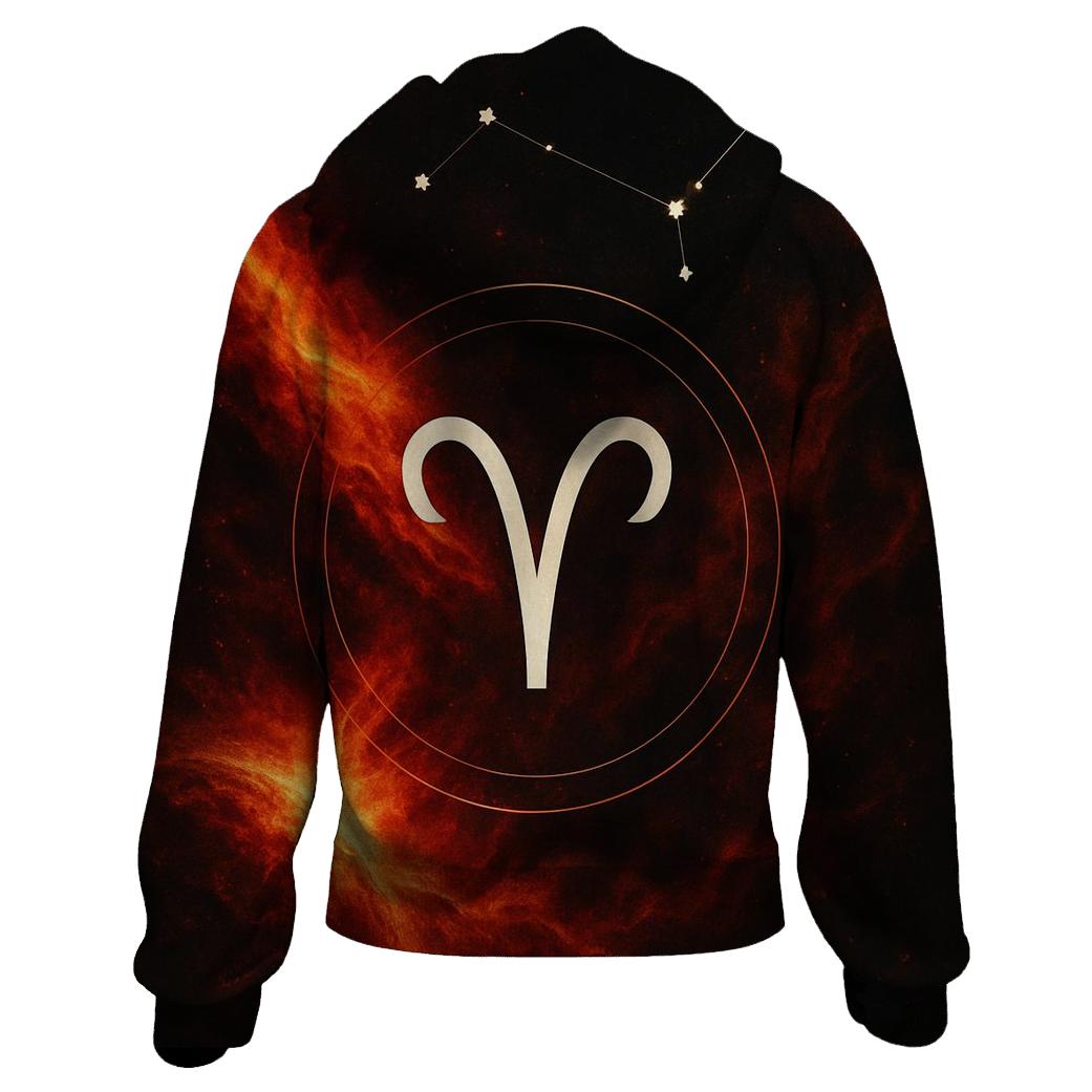 Aries Solar Storm Ram Sigil premium hoodies