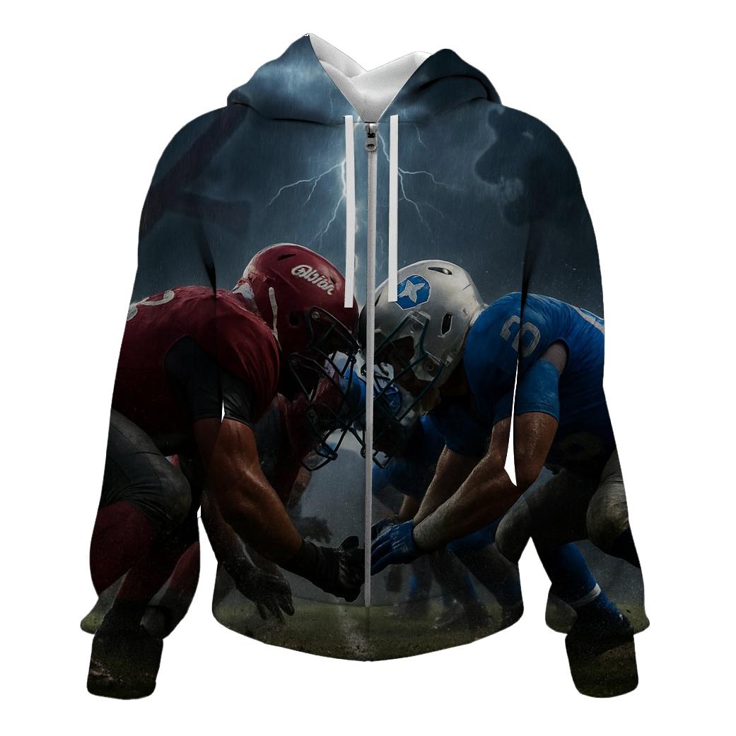 Thunderstorm At The Braves And Cubs Goal Line hoodie designs