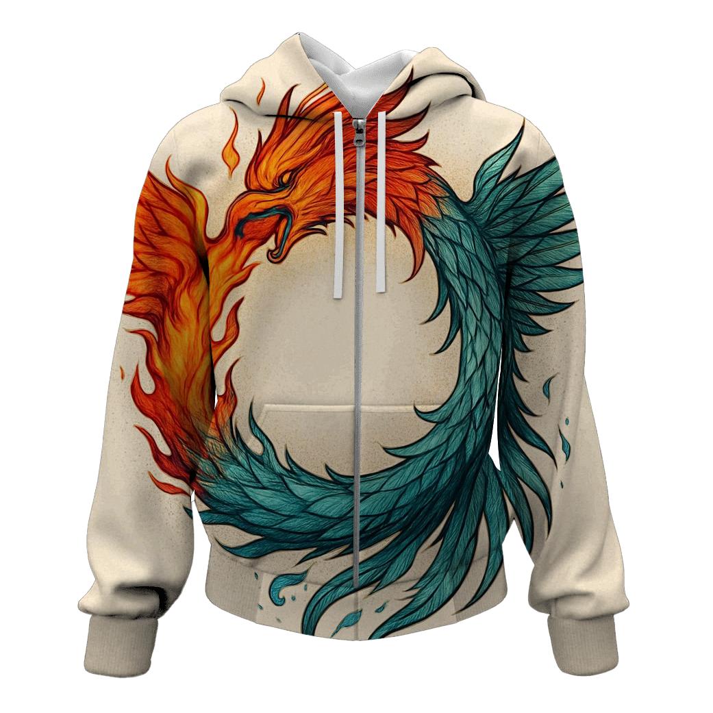 Dual Soul Phoenix Ouroboros hoodie trends