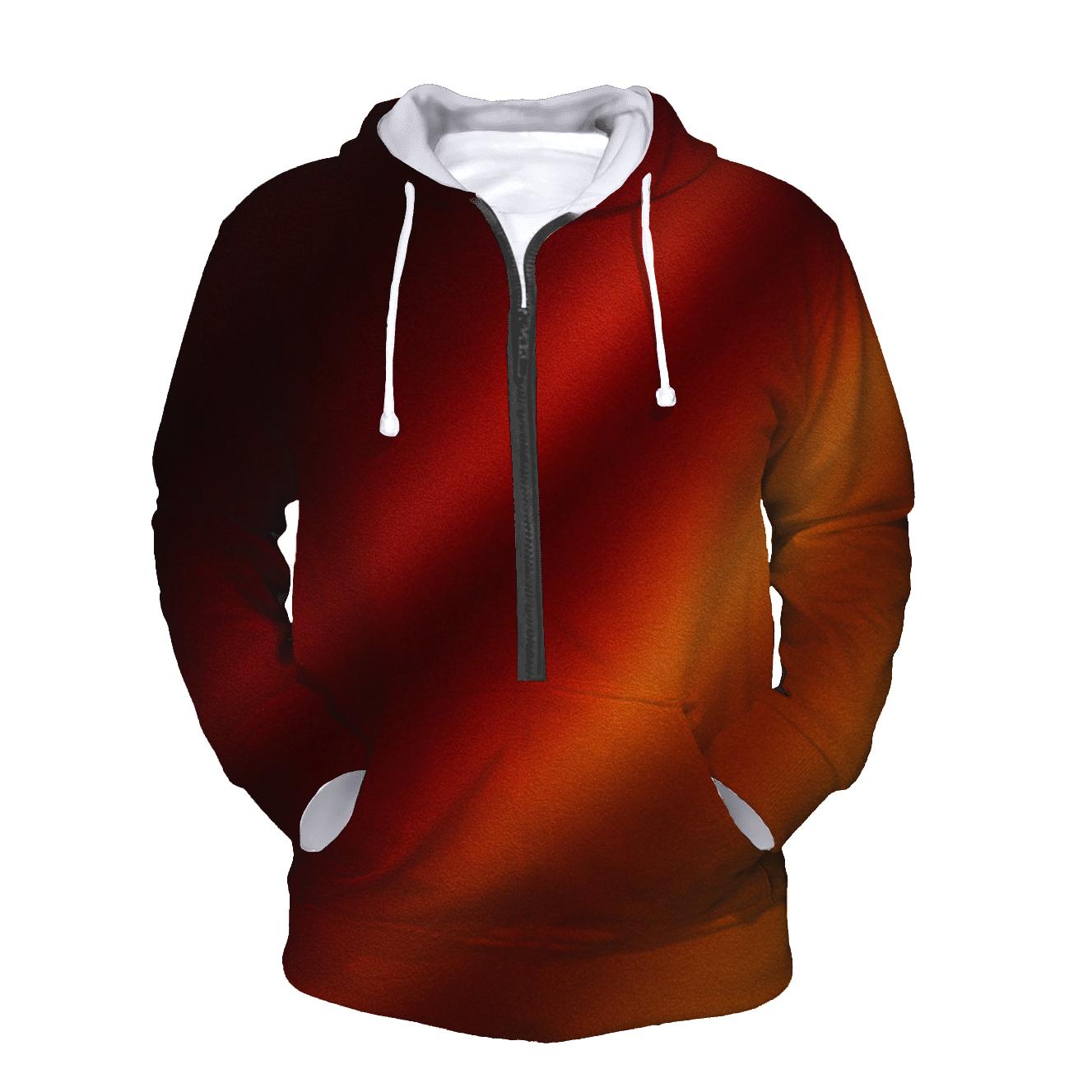Velvet Ember Gradient embroidered hoodies
