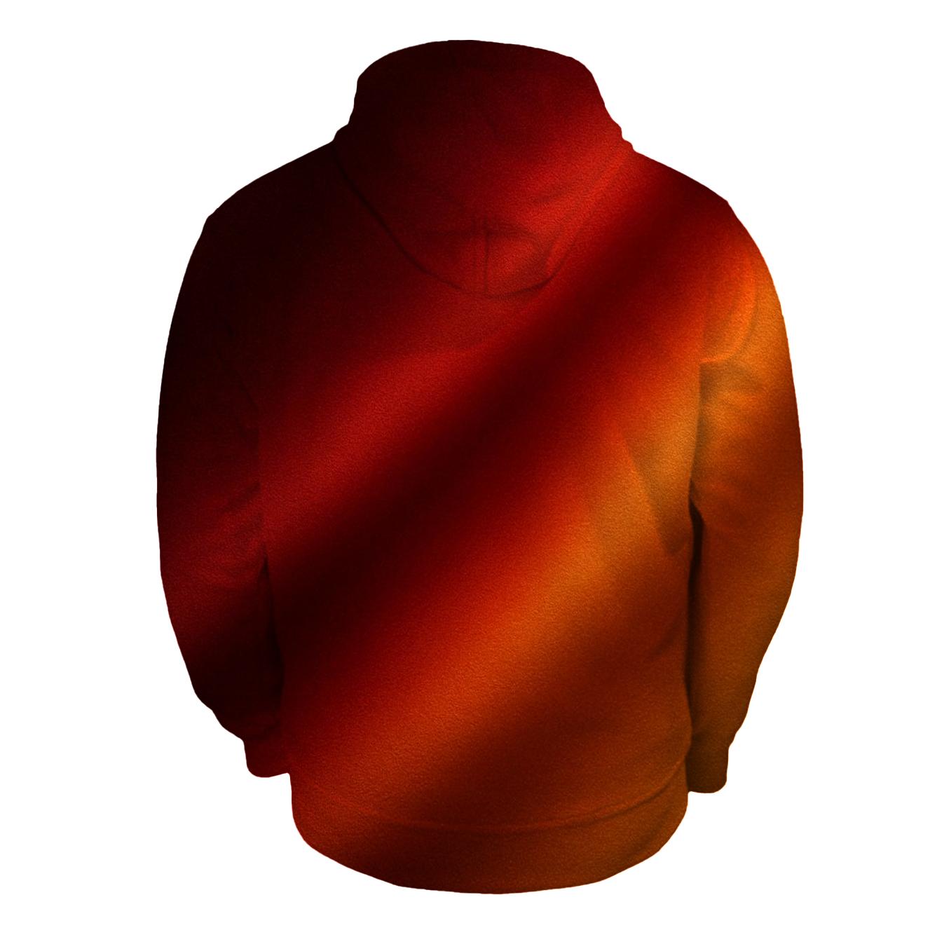 Velvet Ember Gradient embroidered hoodies
