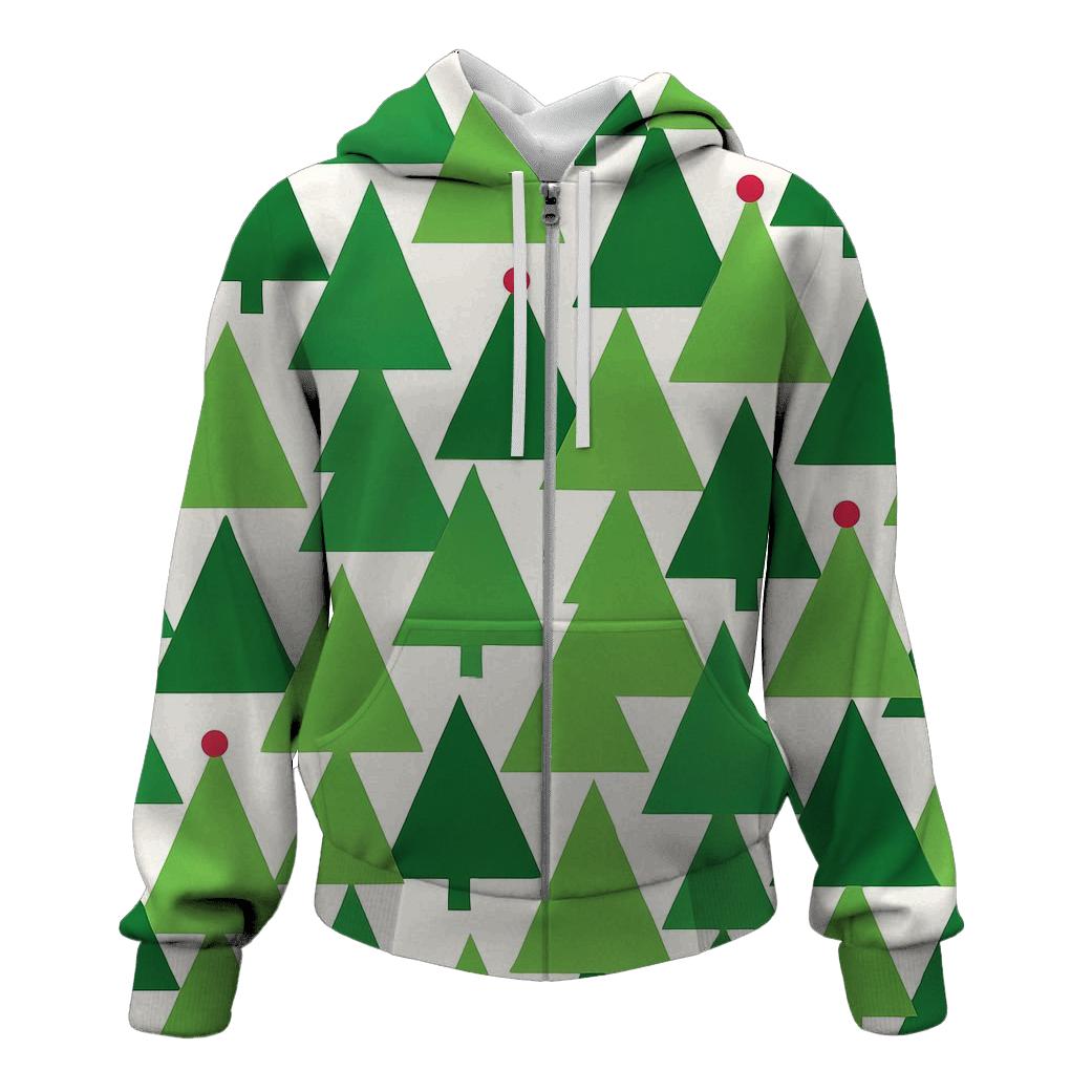 Evergreen Triangle Forest graphic hoodies