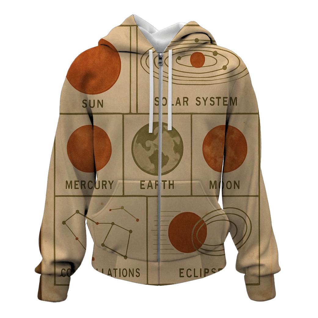 Vintage Classroom Science Chart hoodies fashion