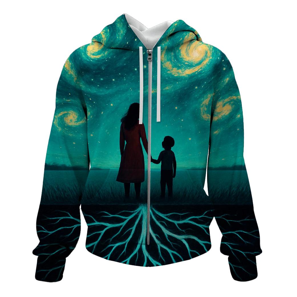 Roots Of Her Heart A Galaxy Beneath Their Feet pullover hoodies