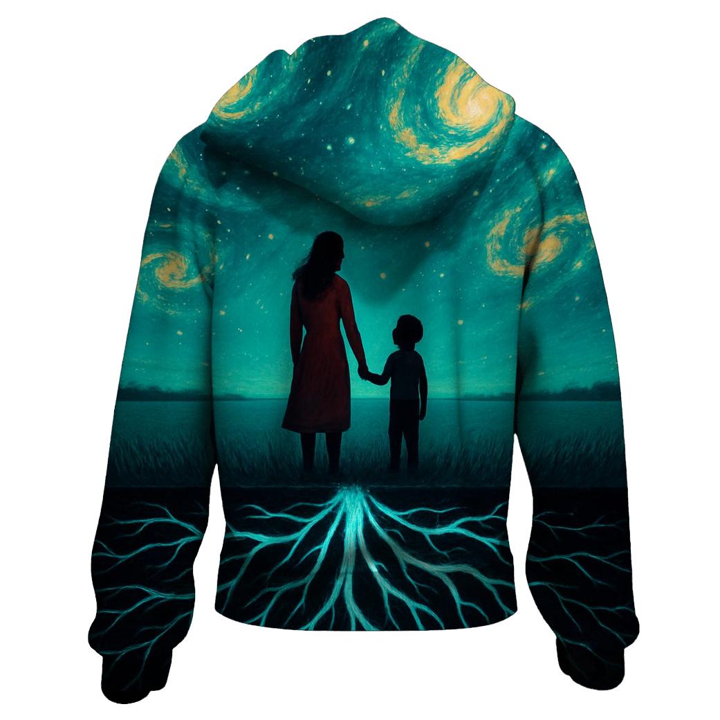 Roots Of Her Heart A Galaxy Beneath Their Feet pullover hoodies