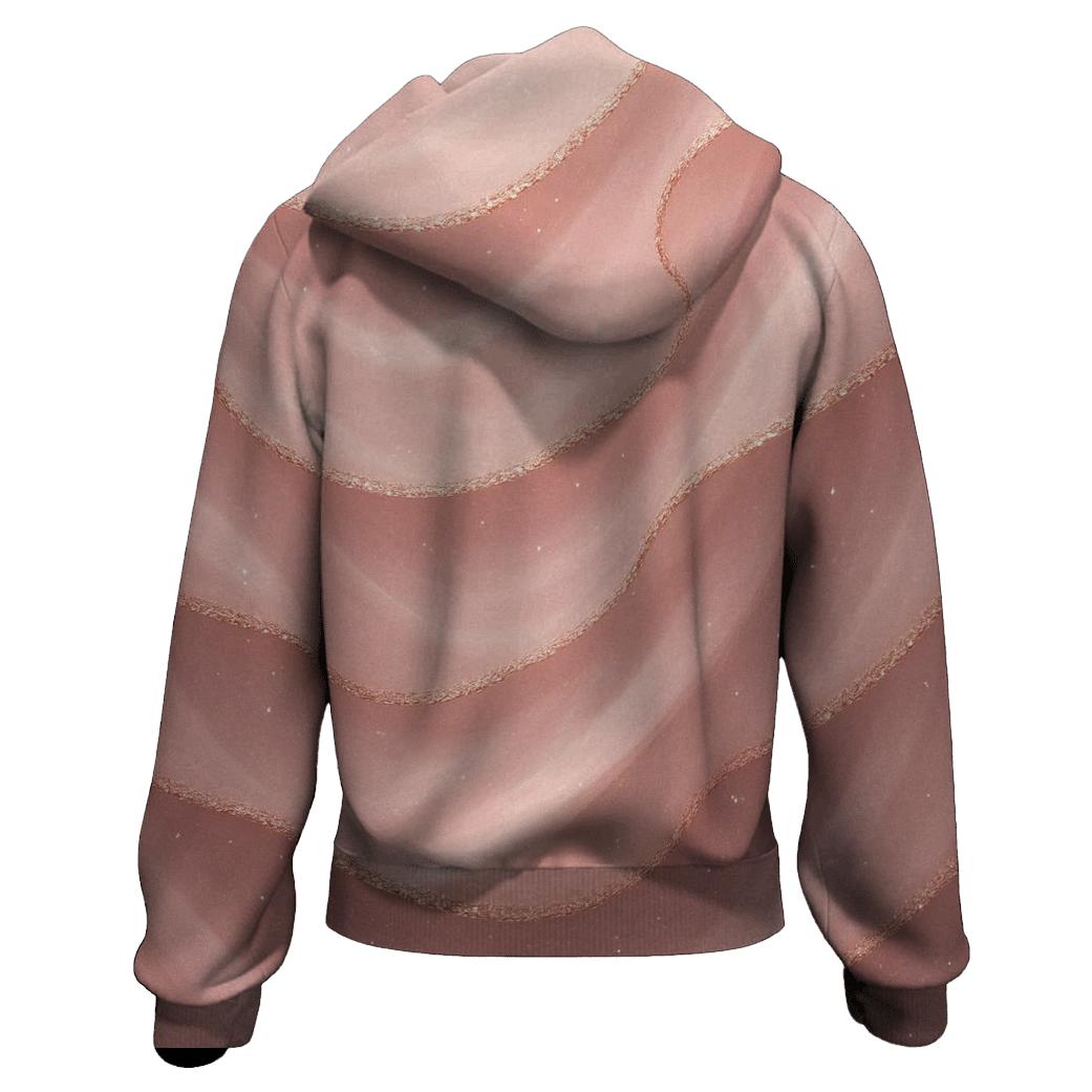 Rose Quartz Glitter Veil hoodies fashion