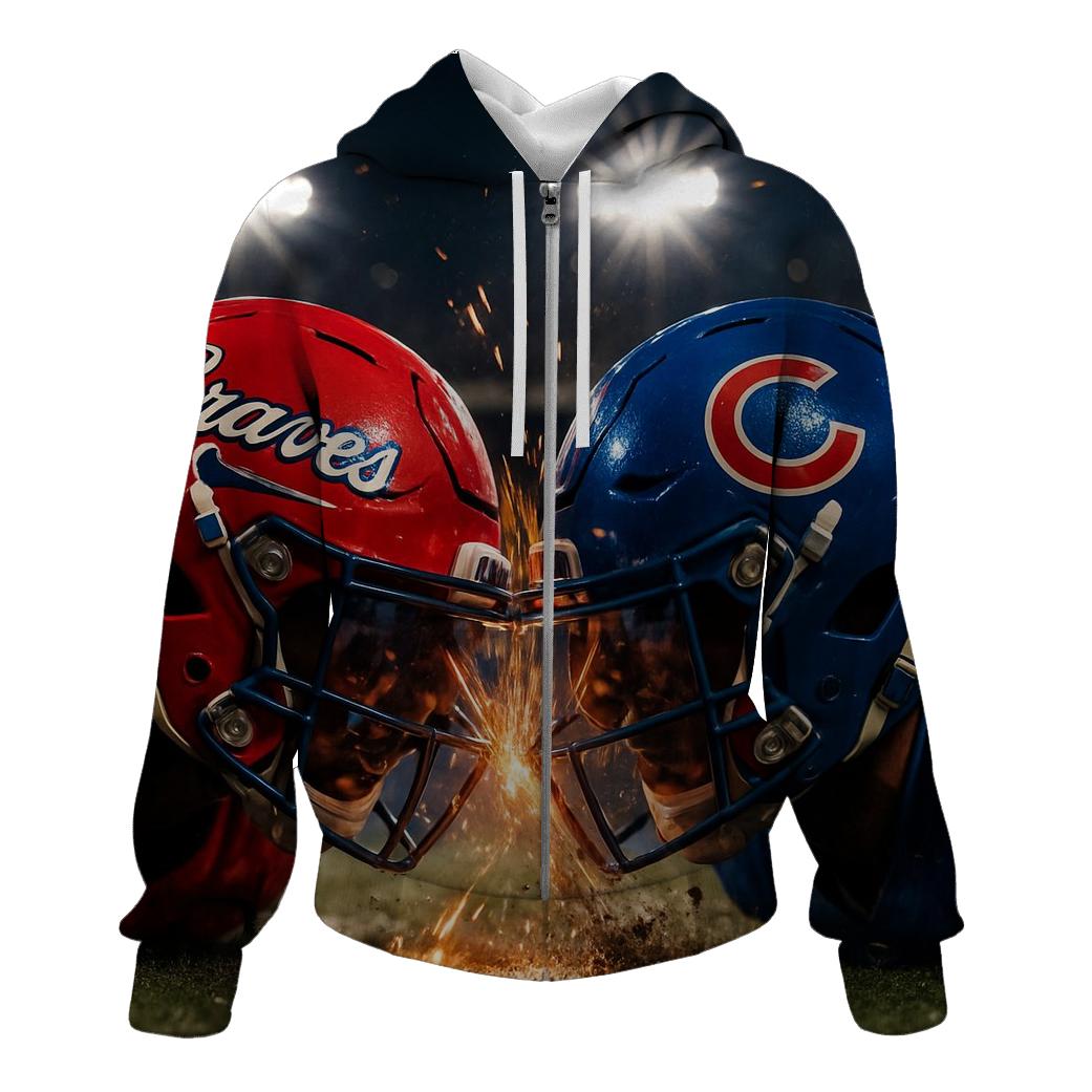Night Lights Over Rival Helmets hoodies fashion