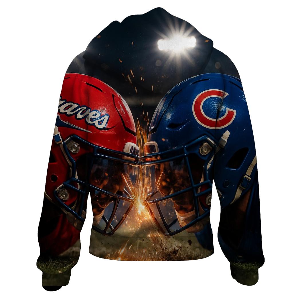 Night Lights Over Rival Helmets hoodies fashion