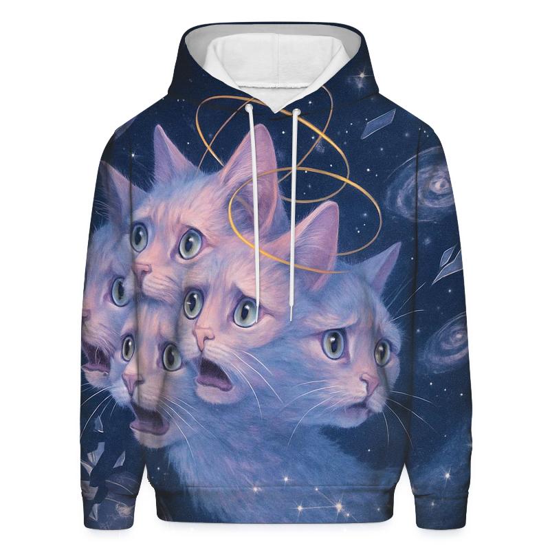 Cat Of Collapsing Timelines printed hoodies