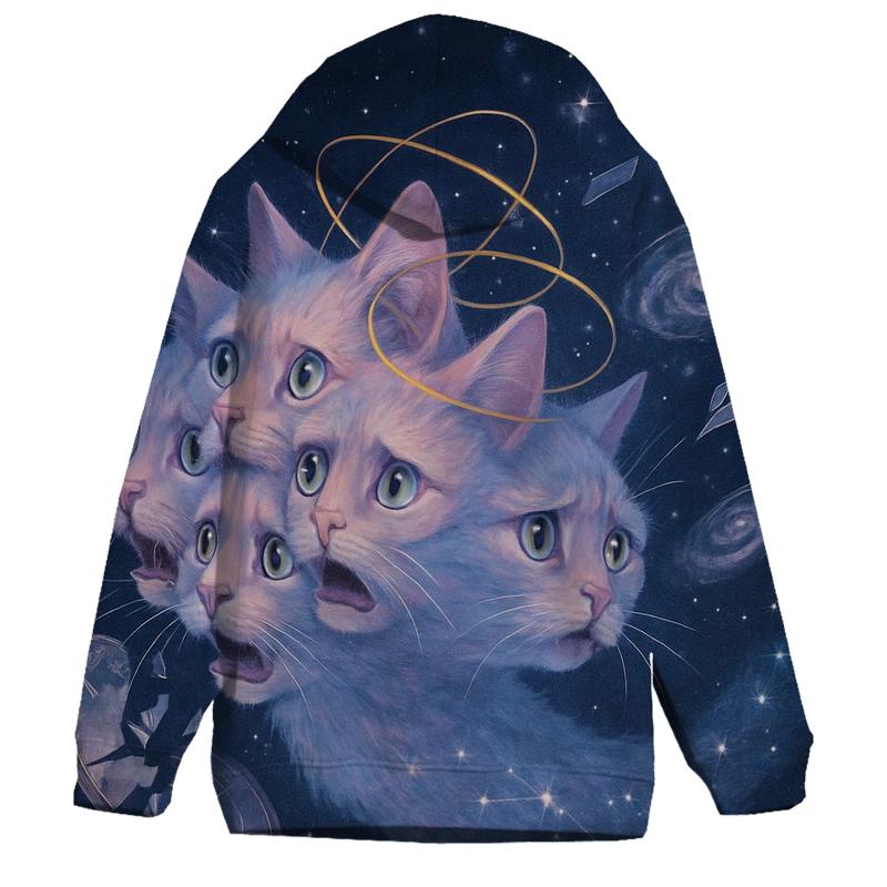 Cat Of Collapsing Timelines printed hoodies
